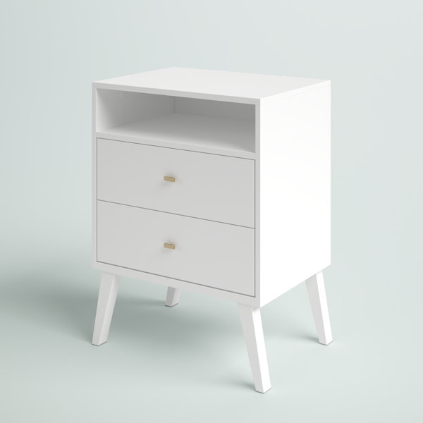 Mercury Row® Alyssa Solid + Manufactured Wood Nightstand & Reviews